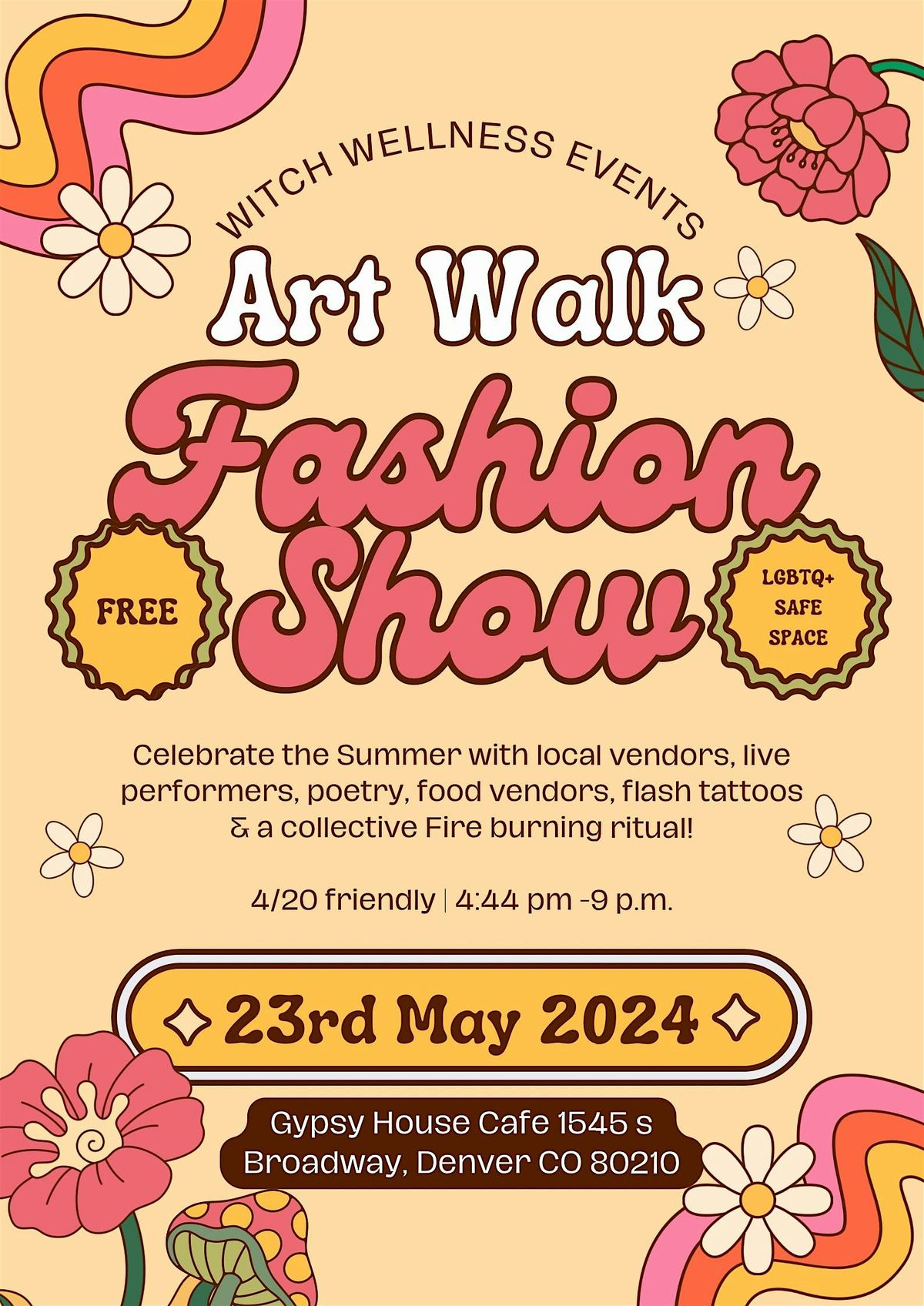 Open Mic ~ Fashion Show & Art walk! Enjoy the full moon with local vendors, performers & poets!