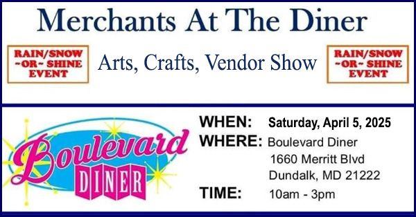 Merchants at the Diner Arts, Crafts, Vendor Event at Boulevard Diner