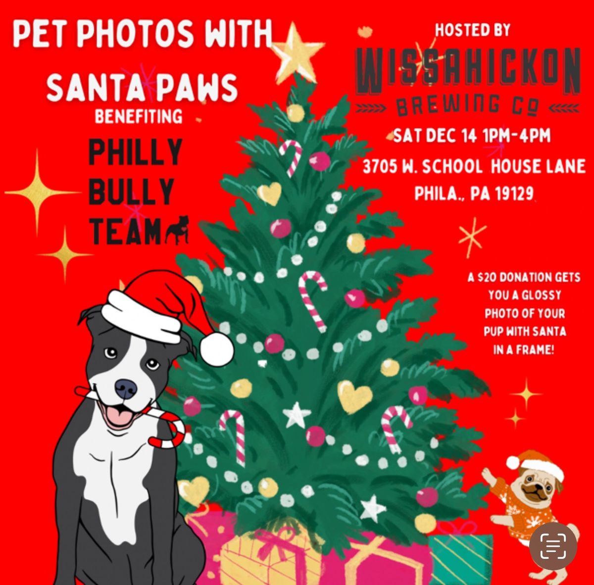 Pet Photos with Santa Paws! 