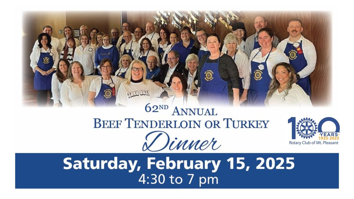 62nd Annual Beef Tenderloin\/Turkey Dinner Fundraiser