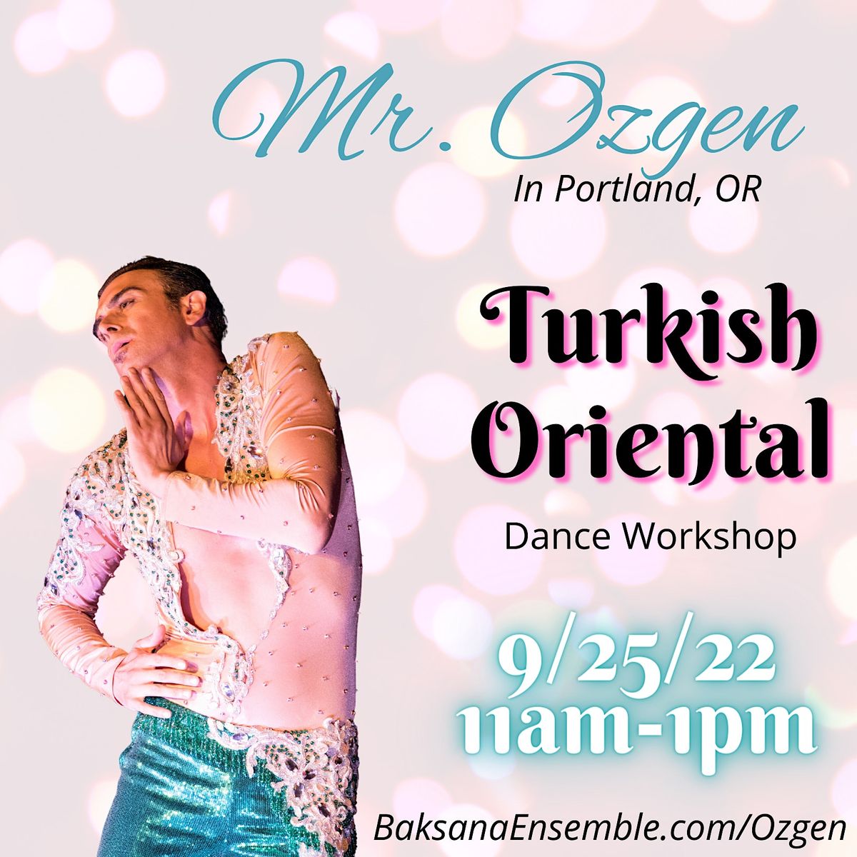 Turkish Oriental Dance Workshop with Mr. Ozgen