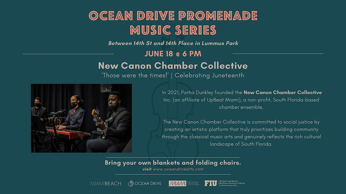 Ocean Drive Promenade Music Series - New Canon Chamber Collective