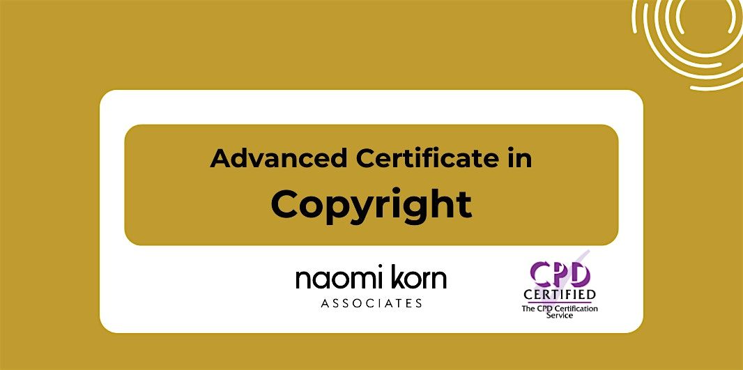 Advanced Certificate in Copyright