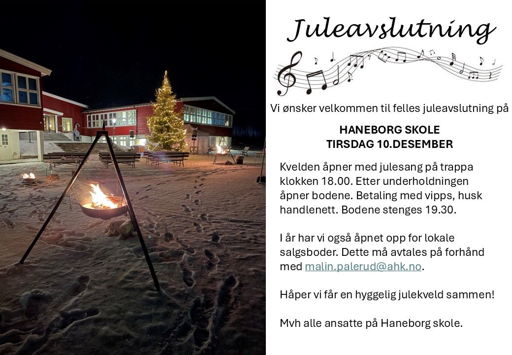 Julemarked p\u00e5 Haneborg skole