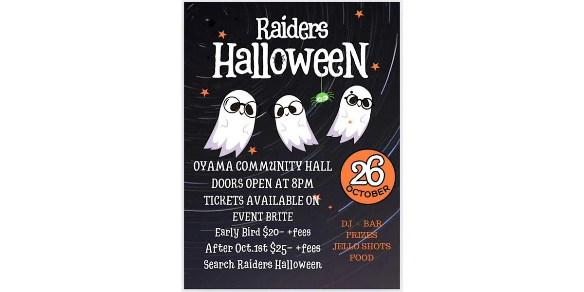 Raiders Halloween Dance