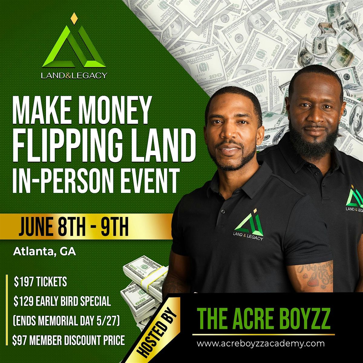 Make Money Flipping Land Seminar: Hosted by The Acre Boyzz
