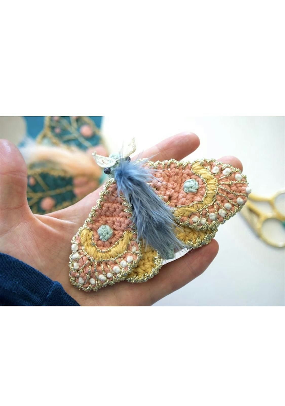 Come crochet some Mighty Moths fairy lights!
