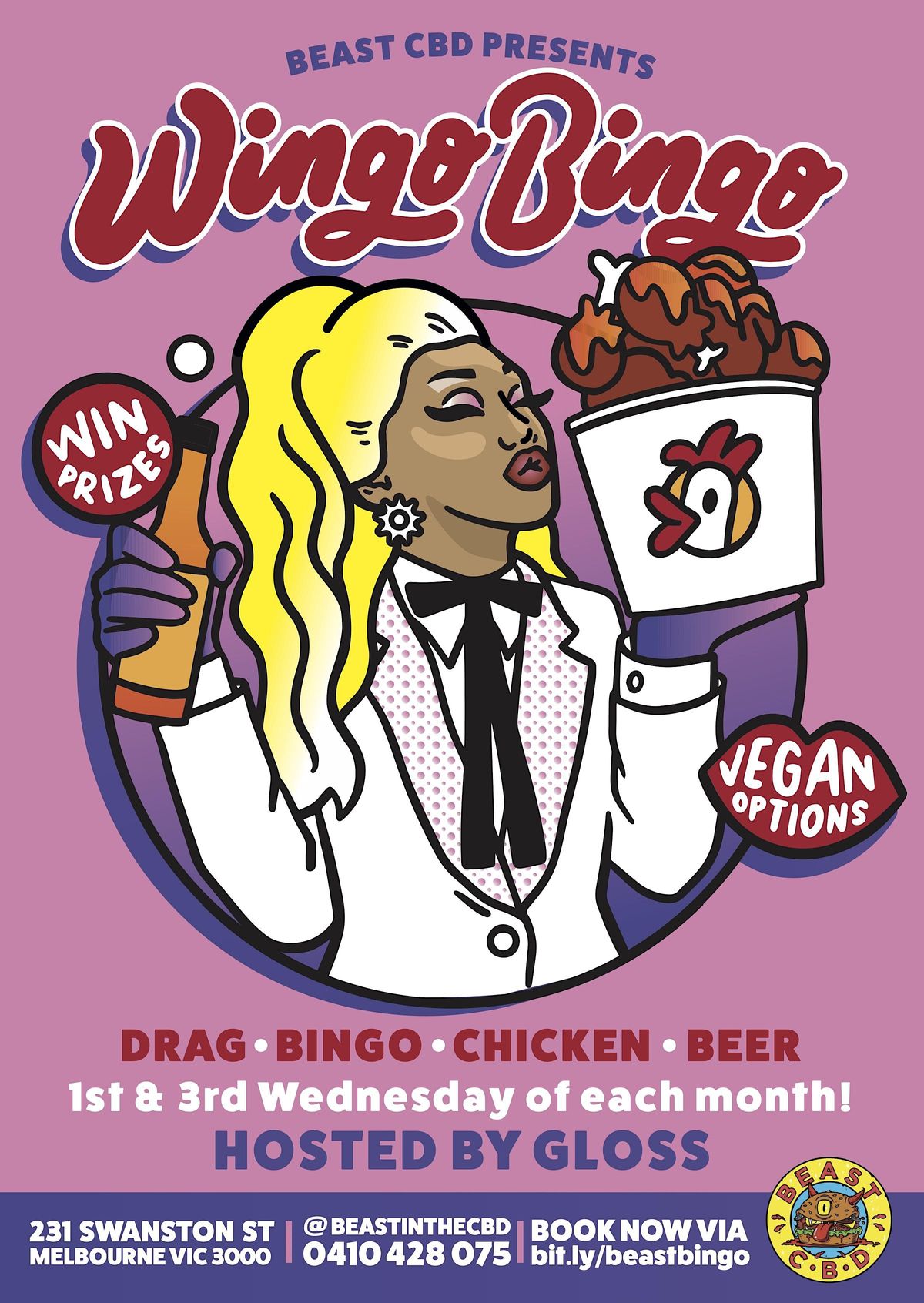 WINGO BINGO, Beast CBD, Melbourne, 2 November 2022