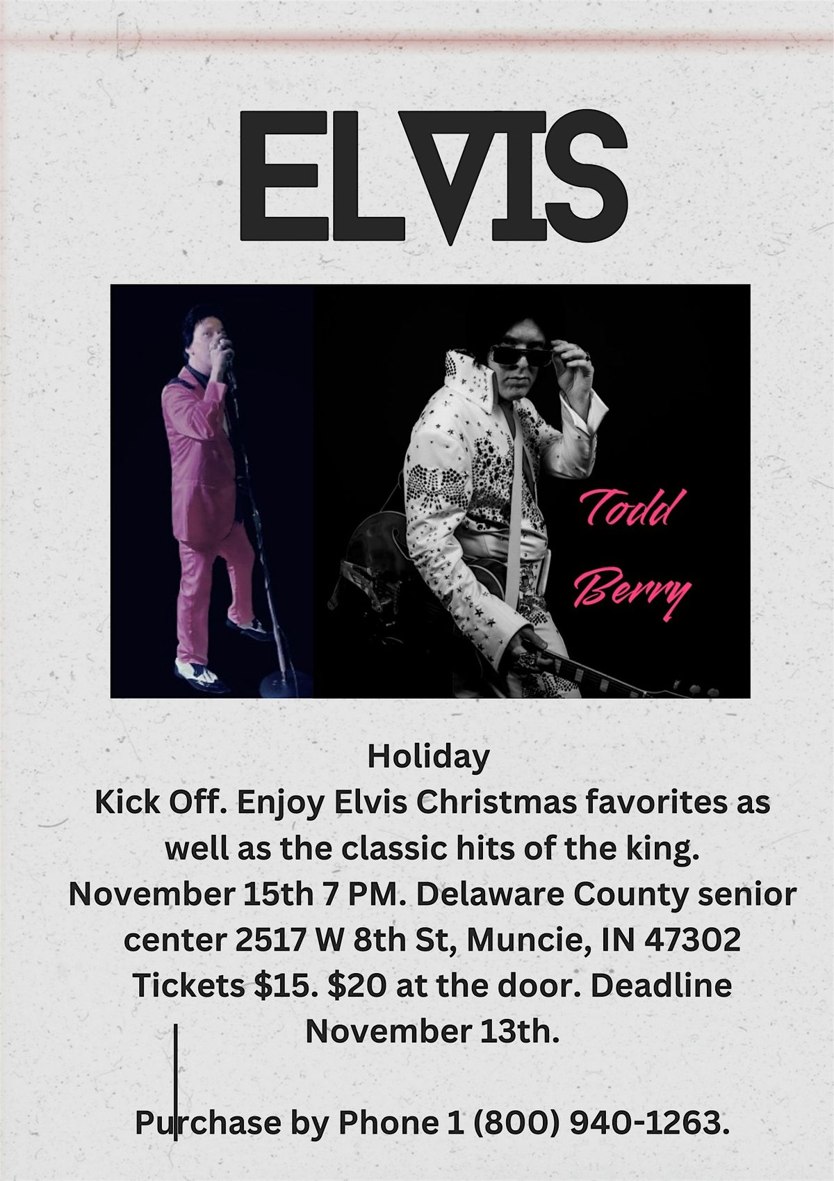 Elvis Christmas Holiday kick off