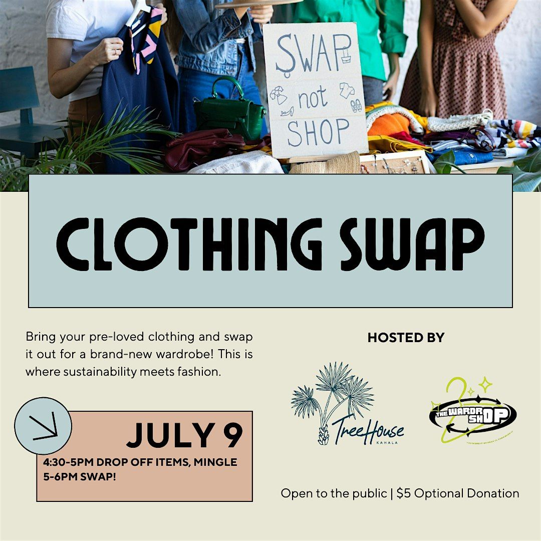 Clothing Swap | Treehouse Coworking X The Wardrop Shop