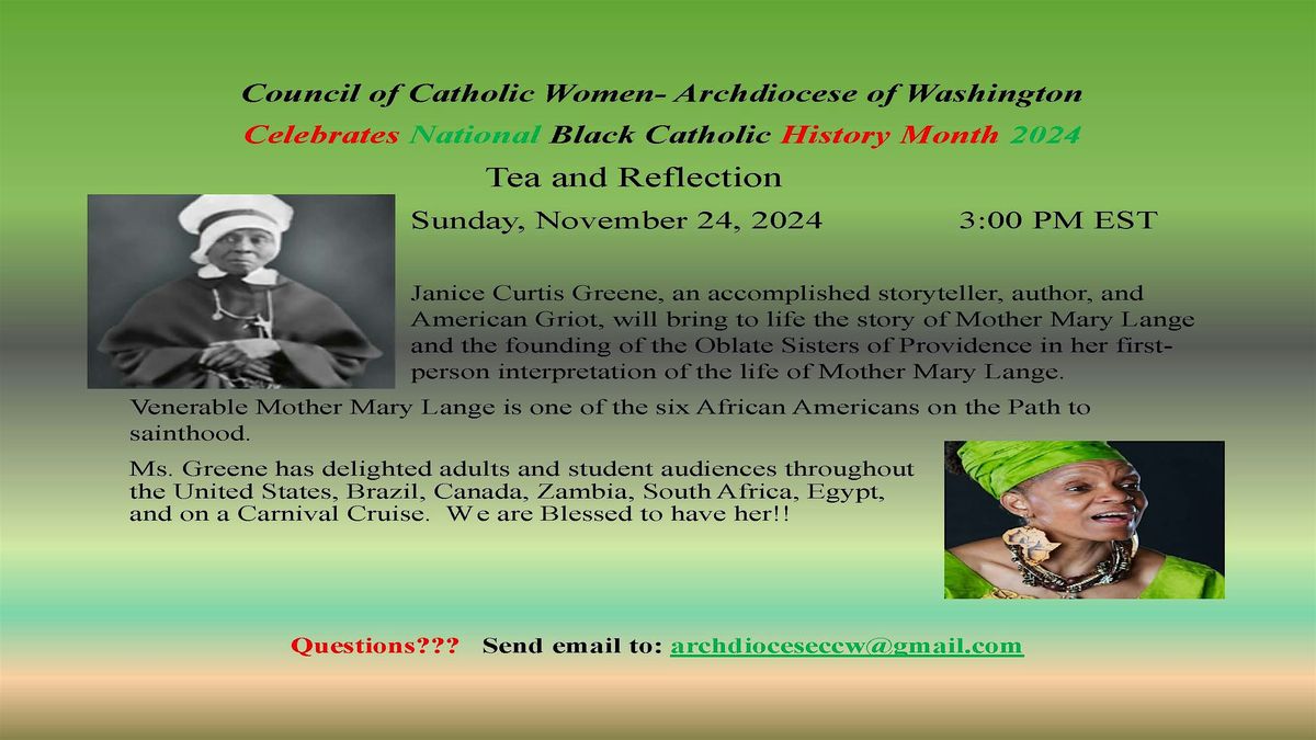 CCW-ADW Celebrates National Black Catholic History Month 2024