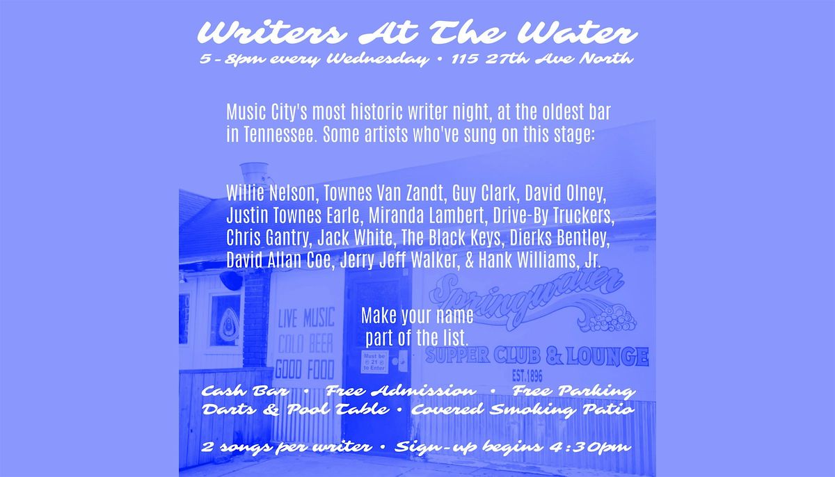 Weekly Writers Night in Nashville