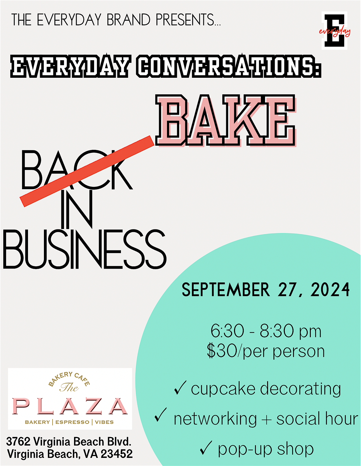 Everyday Conversations: Bake in Business