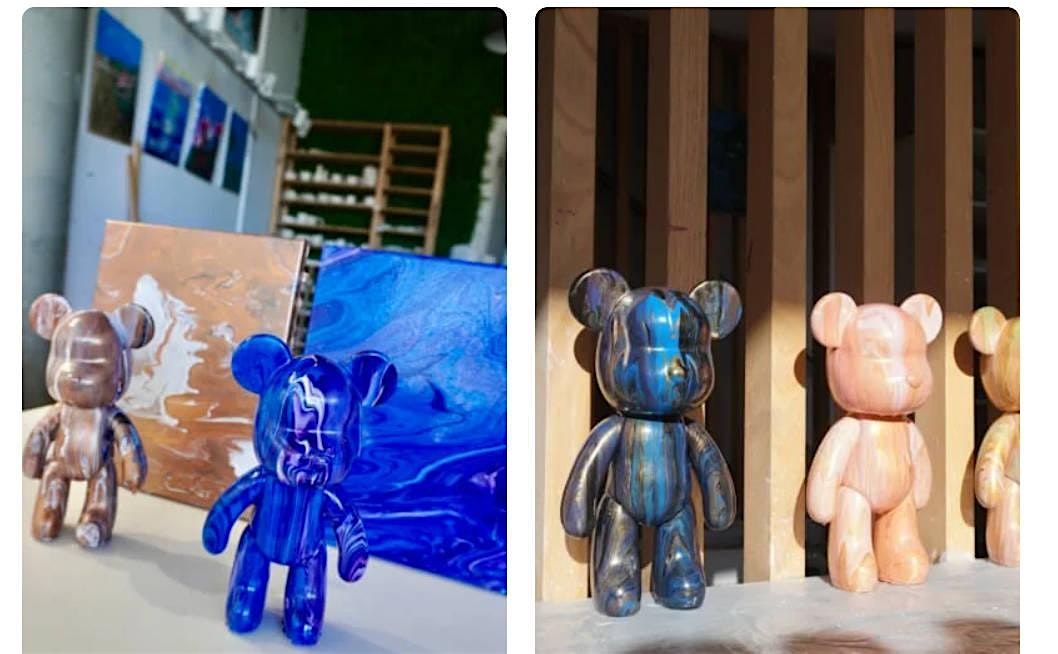 Fluid Acrylic Bear Art Workshop