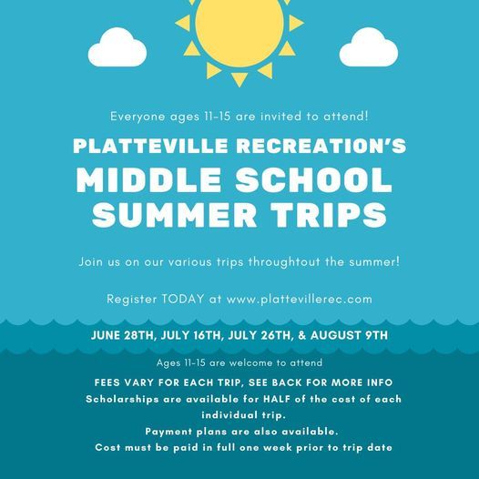Elitches-Middle School Summer Trips
