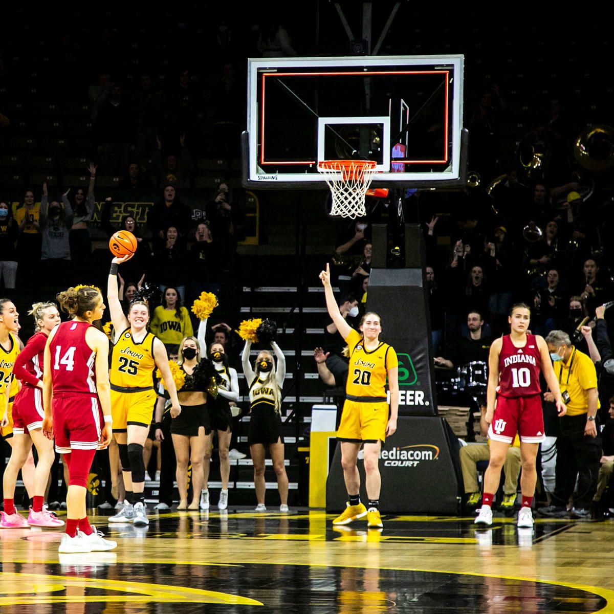 Indiana Hoosiers at Iowa Hawkeyes Womens Basketball