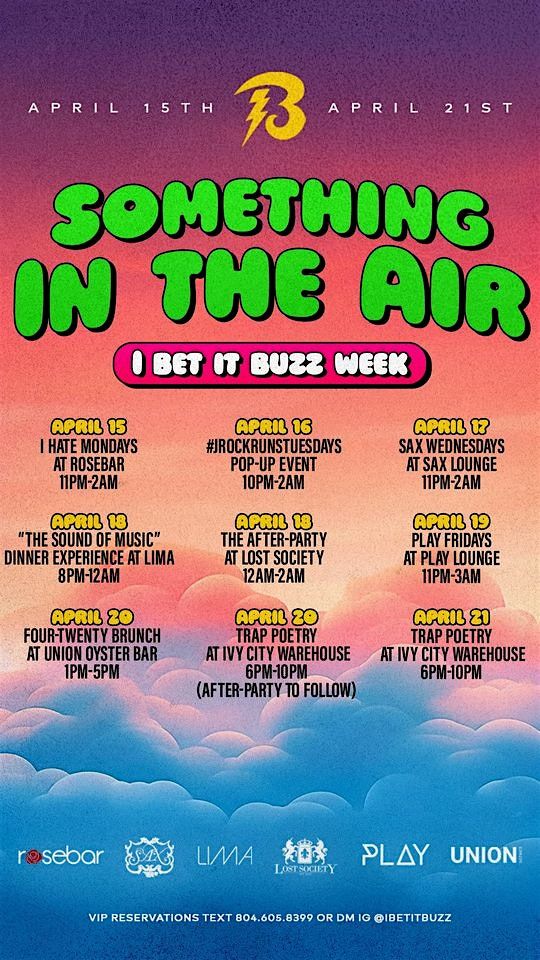 Something In The Air - I BET IT BUZZ WEEK