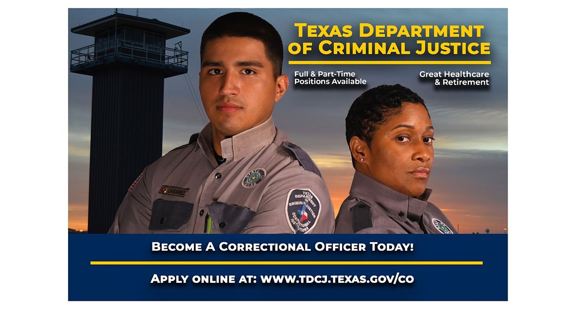 Texas Department of Criminal Justice Hiring Event in Harlingen, TX