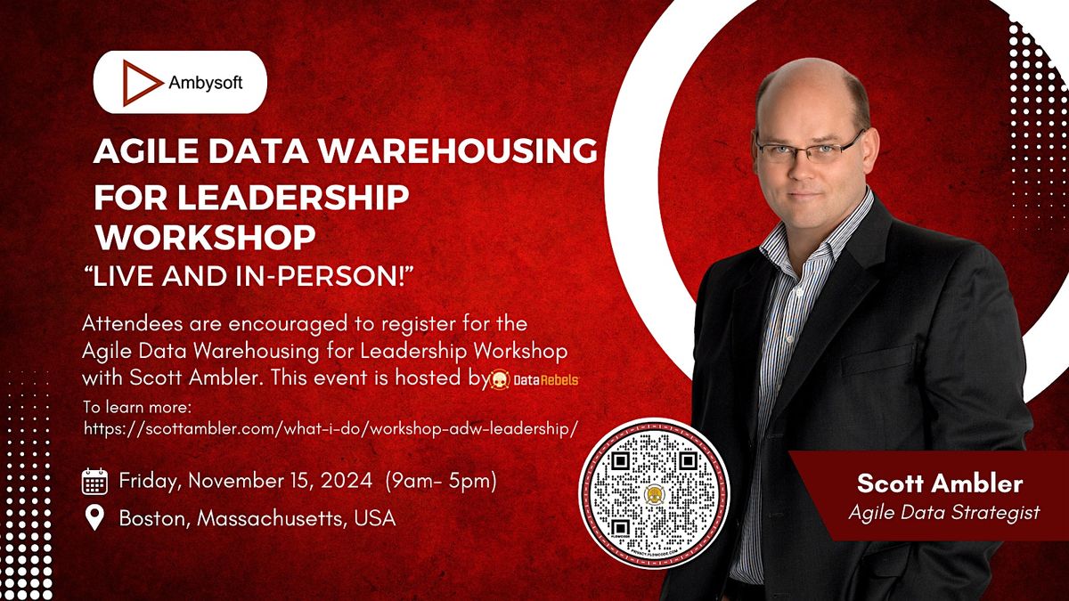 NEW!!!  Agile Data Warehousing for Leadership -LIVE IN-PERSON-Boston-MA