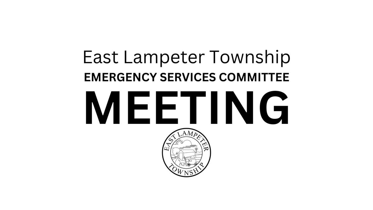 Emergency Services Committee Meeting