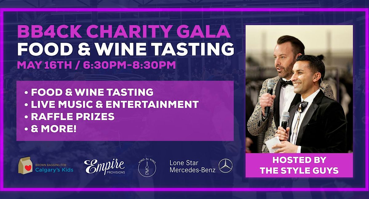 BB4CK Charity Gala - Food & Wine Tasting Event - Proceeds Donated to BB4CK