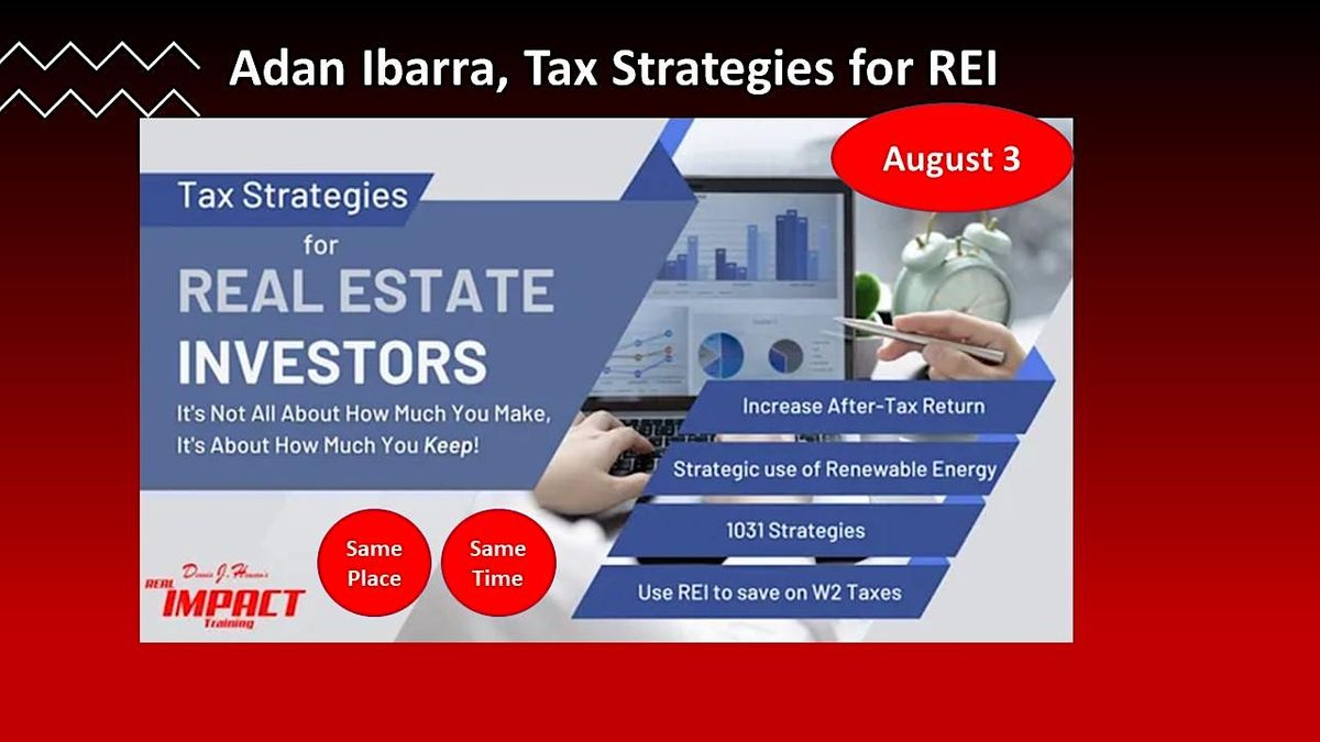 Real IMPACT Plano Tax Strategies for the Real Estate Investor