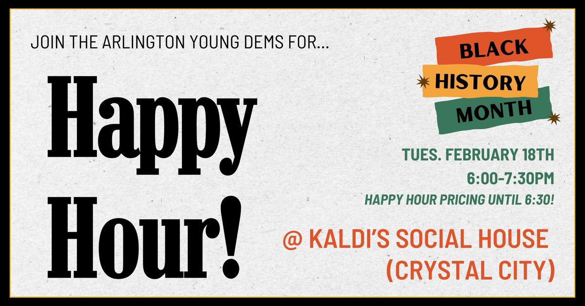 AYD Happy Hour @ Kaldi's Social House (Crystal City)