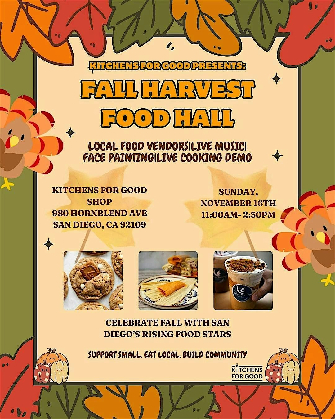Fall Harvest Food Hall: Food and entertainment in Pacific Beach!