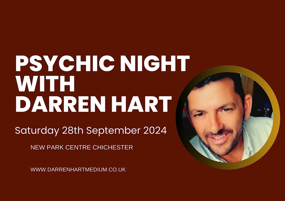 Psychic Night with Darren Hart  at The New Park Community Hall Chichester