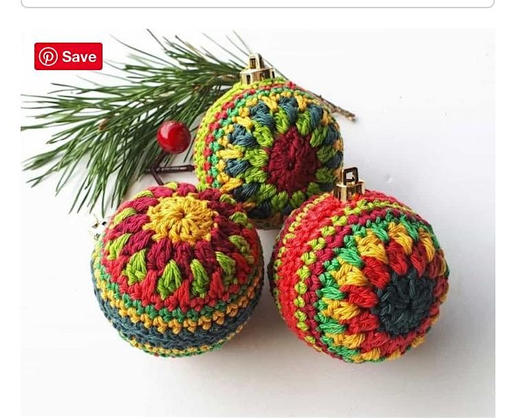 Crochet Christmas Baubles