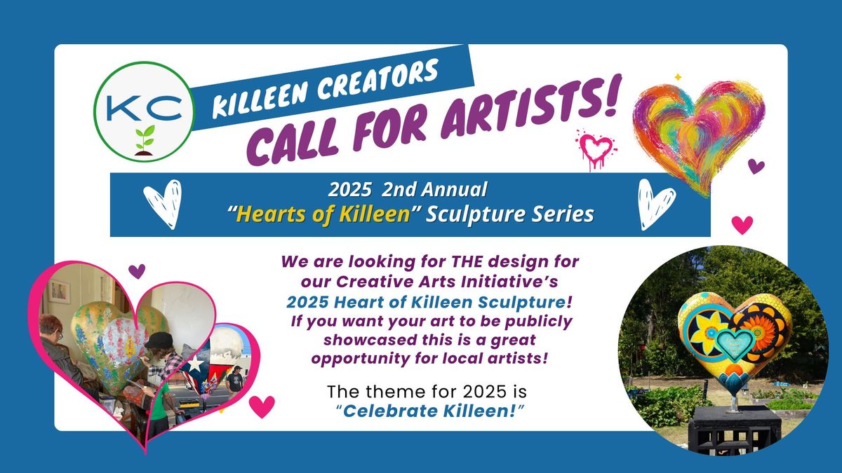 Hearts of Killeen CALL FOR ARTISTS