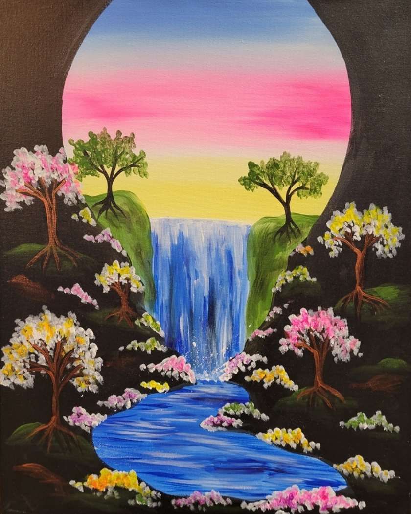 Spring Waterfall (click for full image)