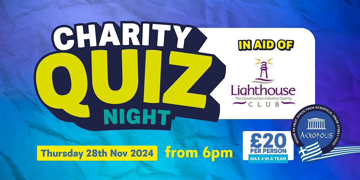 Charity Quiz Night In Aid Of Lighthouse Club