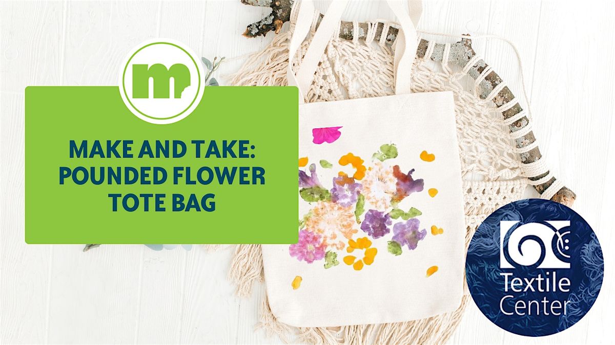 In Person at East 7th: Pounded Flower Tote Bags
