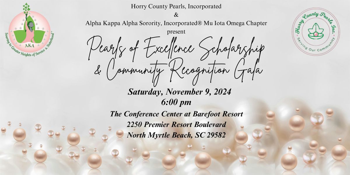 Pearls of Excellence Scholarship and Community Recognition Gala