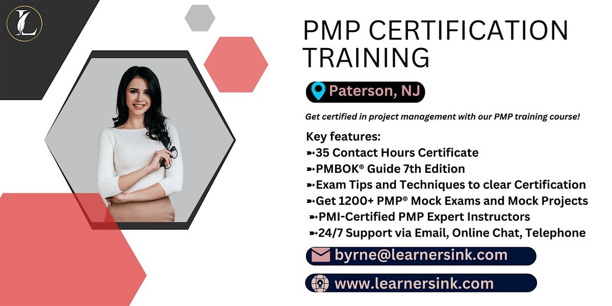 Confirmed PMP exam prep workshop in Paterson, NJ