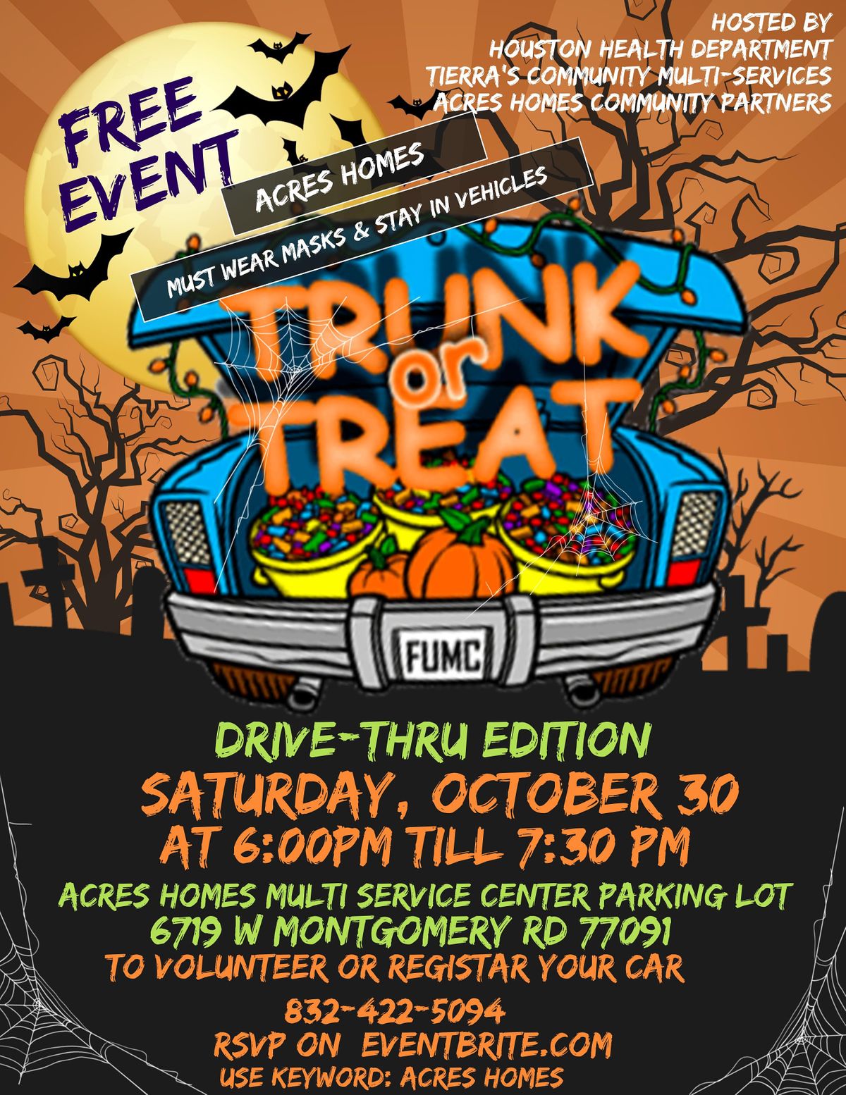 2021 Acres Homes Trunk Or Treat (Drive Thru), Acres Homes Multi Service ...