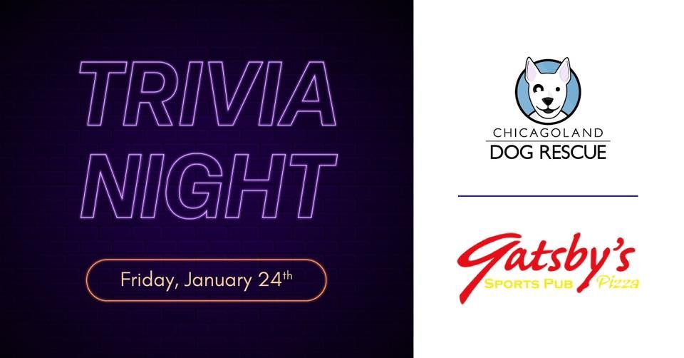 Trivia Night Fundraiser at Gatsby\u2019s Pizza & Pub