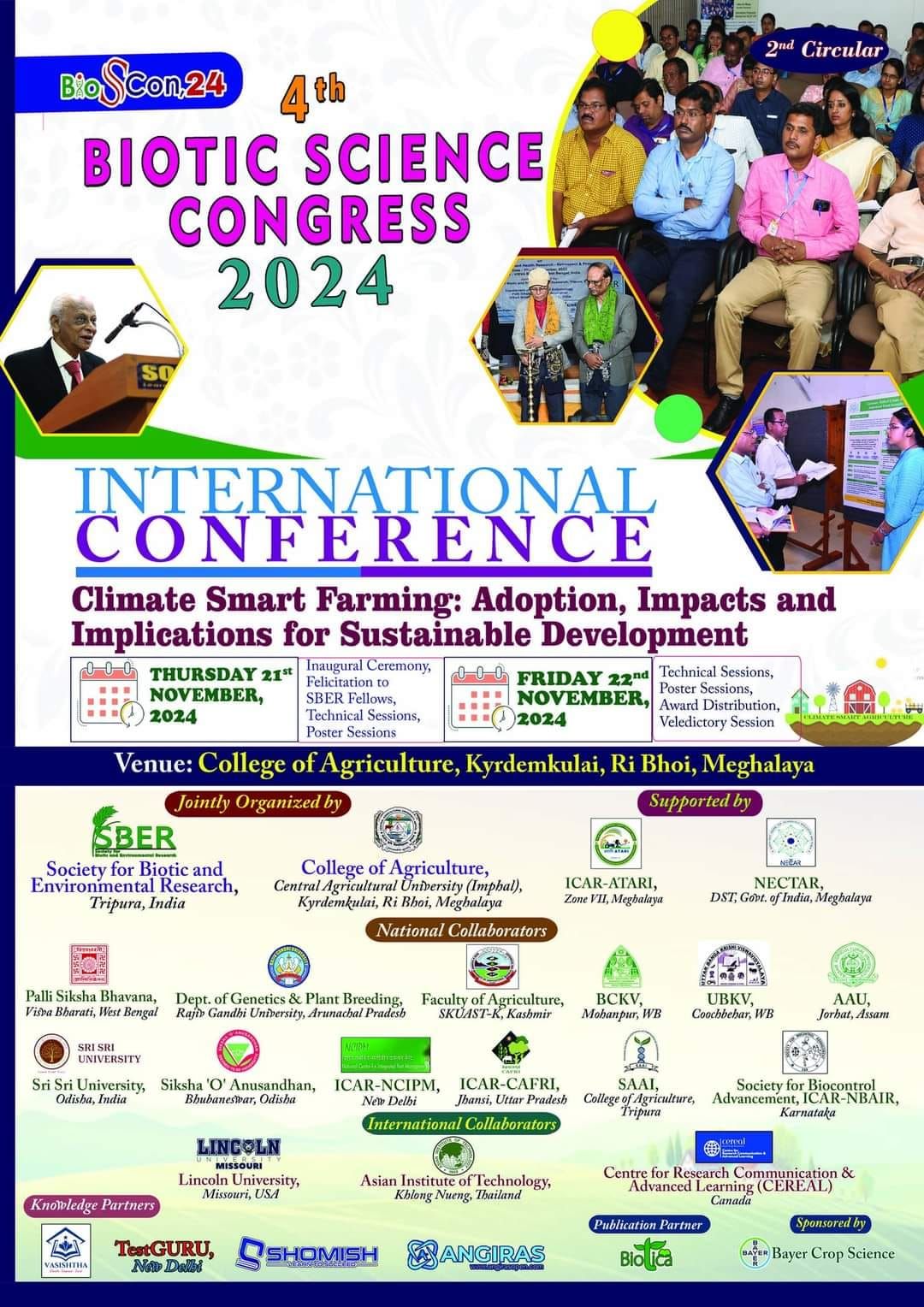 4th Biotic Science Congress & International Conference on Climate Smart Farming...