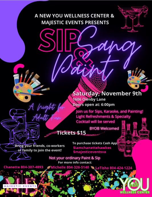 Sip, Sang & Paint 