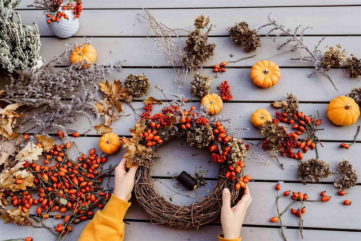 Fall Wreath-Making with Apple Cider + Donuts!