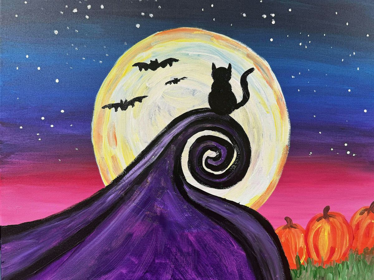 Halloween Paint & Sip at Lemon Grove Coffee