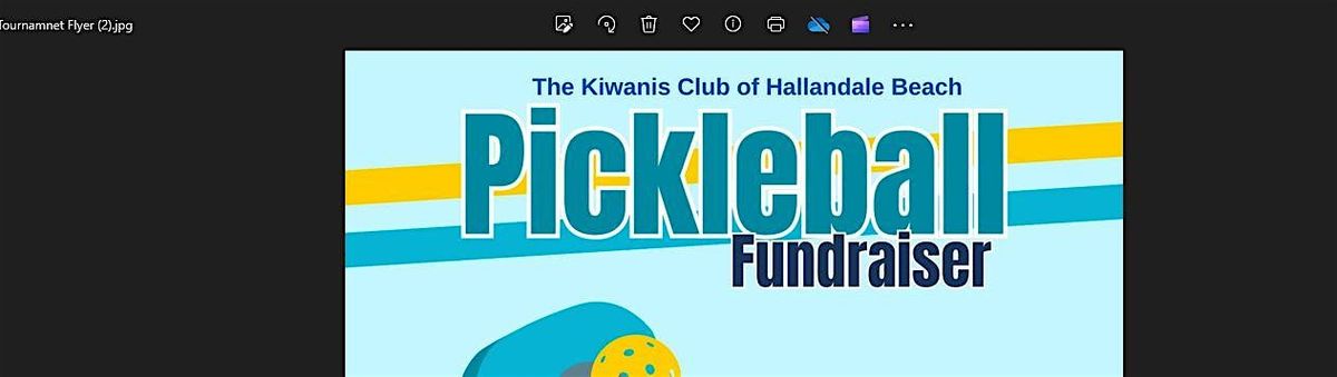 Kiwans Club of Hallandale Beach Pickleball Tournament