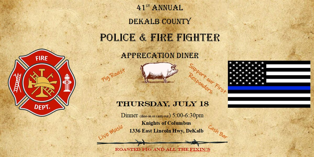 41st Annual DeKalb County First Responder Pig Roast
