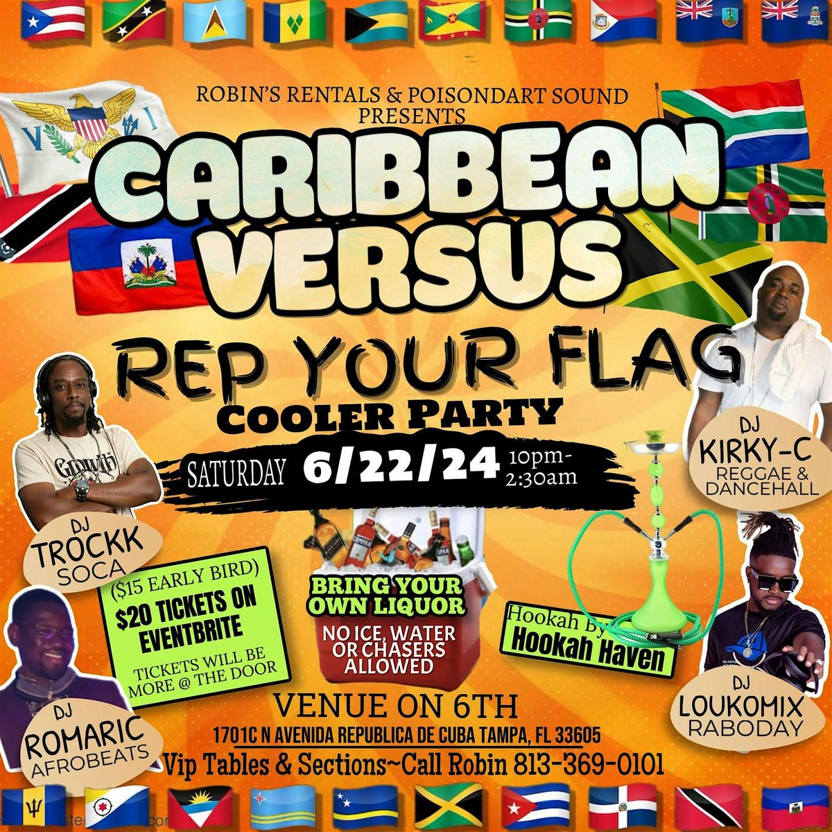 Caribbean Versus cooler party