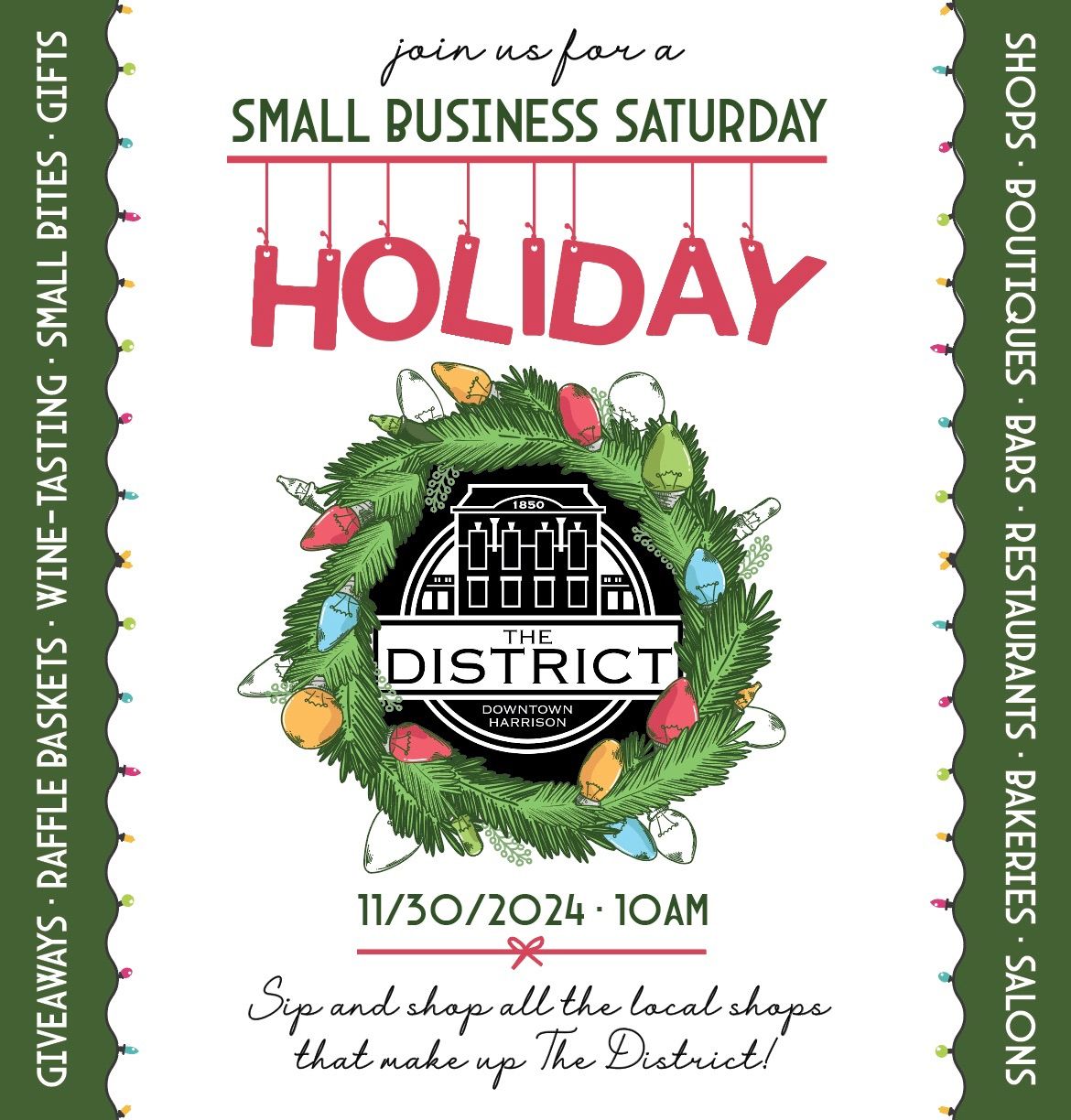 Holiday Sip + Shop The District 