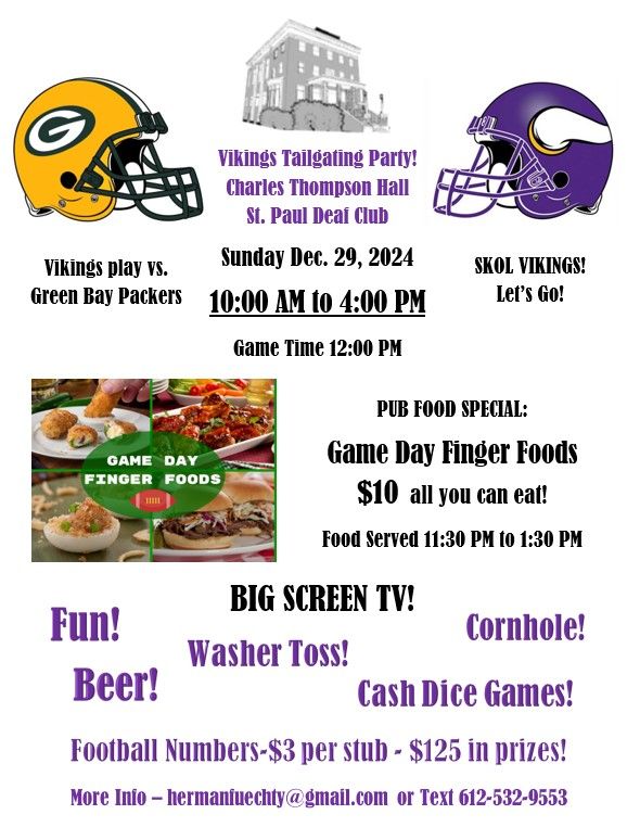 Minnesota Vikings vs. Green Bay Packers Watch Party