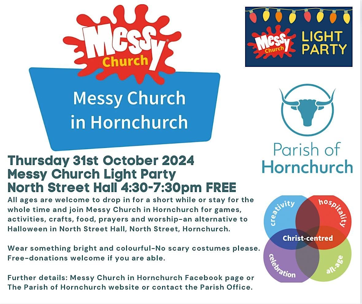 Messy Church in Hornchurch Light Party  31.10.24