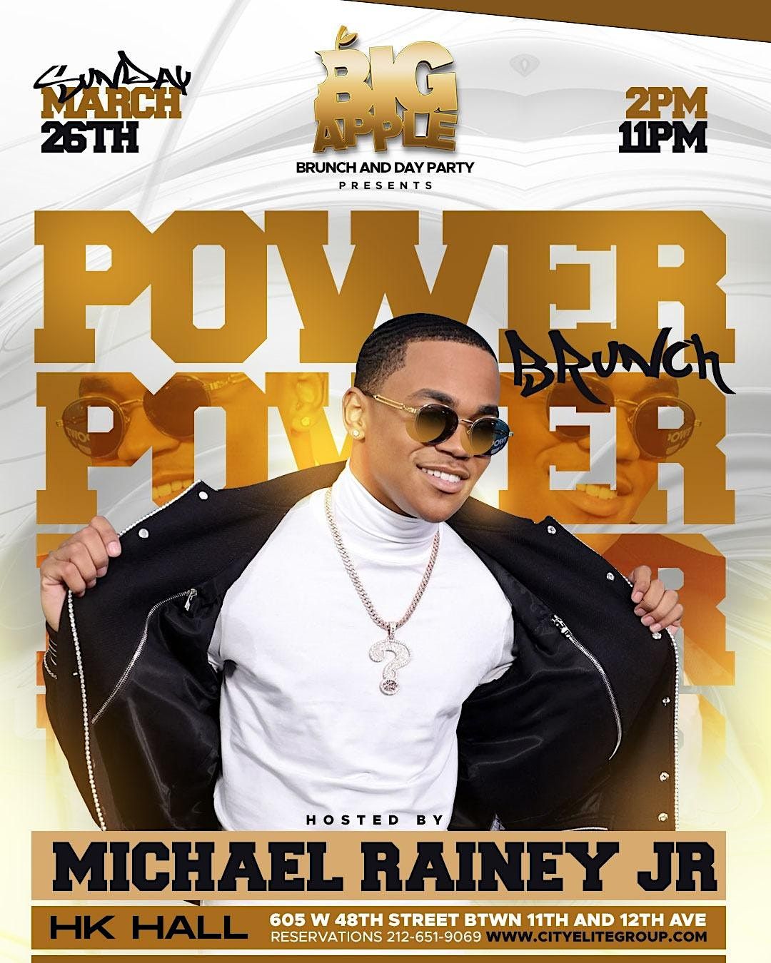 MICHAEL RAINEY JR HOST BIG APPLE BRUNCH DAY PARTY AT HK HALL