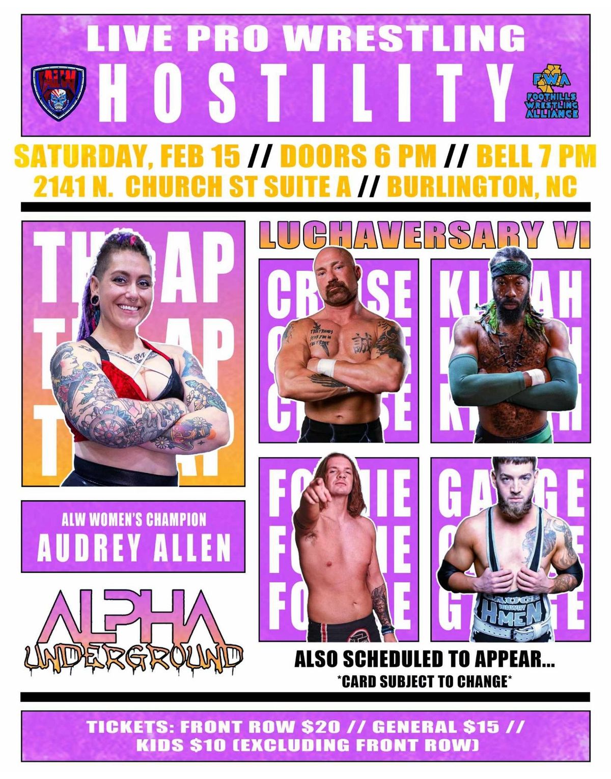 Alpha Underground Presents Hostility